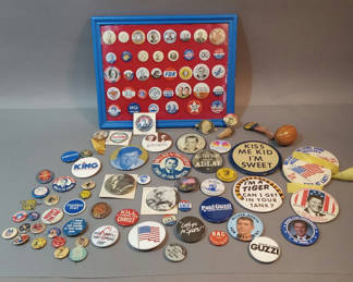 Lot 357: Campaign Pin Collection