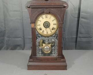 Lot 239: Antique Mantle Clock