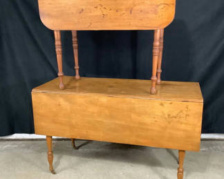 Lot 304: Antique Country Drop Leaf Tables