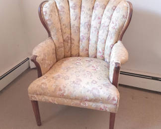 Lot 232: Vintage Upholstered Arm Chair