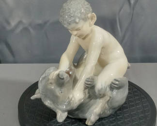 Lot 275: Royal Copenhagen Faun Figurine