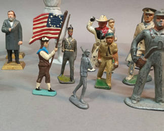 Lot 340: Vintage Metal & Plastic Figurines