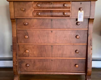 Lot 203: Antique Chest of Drawers