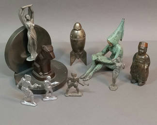 Lot 341: Vintage Metal Desktop Curiosities