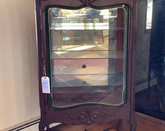 Lot 200: Antique Display Cabinet