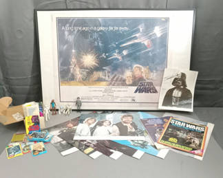Lot 329: Vintage Star Wars Original Movie Memorabilia