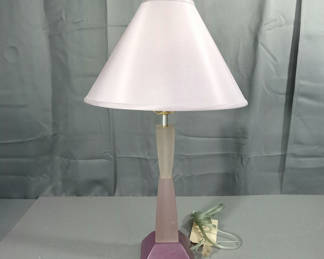 Lot 223: Gradient Pink Art Table Lamp