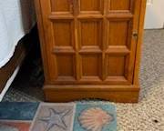 WoodNightstand w Storage  Master Bedroom