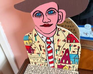 Howard Finster Folk Art, Hank Williams Sound of USA Aug 1999, Serial Number is 45,000 4 89