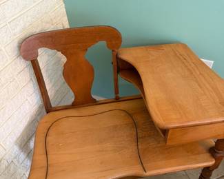 Mid Century Gossip Bench Or Telephone Table