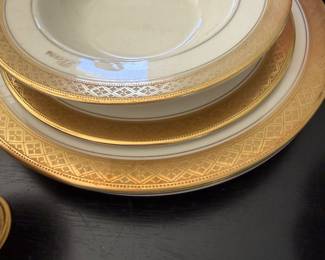 Vintage Castleton Studios Designed by Barry Bauer, Gold Encrusted China