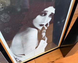Silent Film Actress Black White Photograph