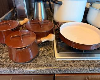 Vintage 1970's Dansk Chocolate Brown Cookware