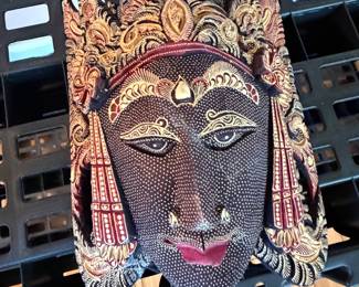 Hand Carved Javnese Wooden Mask