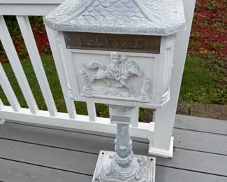 Antique Cast Iron Mail Box