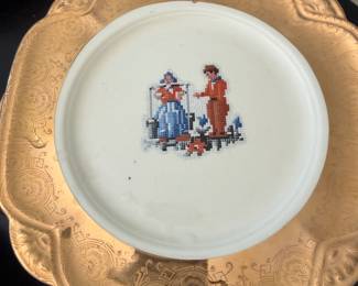 Vintage Dutch Gold Dessert Plates