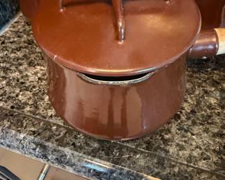 Vintage 1970's Chocolate Brown Dansk Sauce Pan