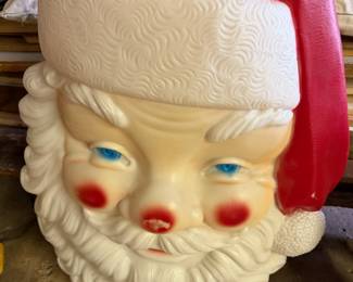 Vintage 1970's Empire Blow Mold Santa Face