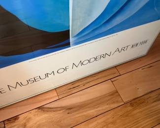 Georgia O Keeffe's "Abstraction Blue"  1988 Off Set Lithograph Museum of Modern Art New York