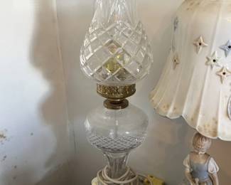 cut glass lamp