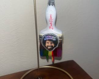 Bob Ross Christmas ornament