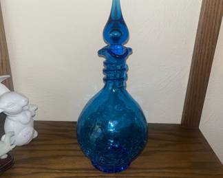 MC M cobalt genie bottle