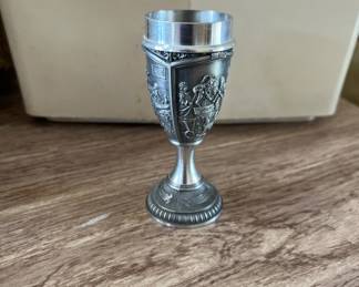 W MF Sinn Rembrandt metal pewter wine goblet