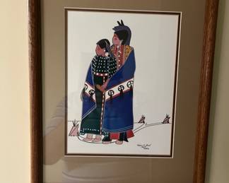 Virginia a Stroud native American art print
