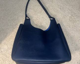 Women’s - Navy Blue - Neiman Marcus - Leather Tote Bag