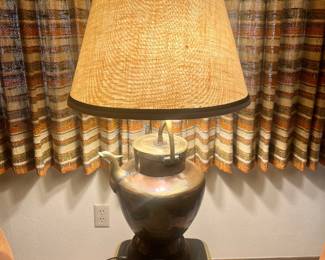 Unique copper table lamp