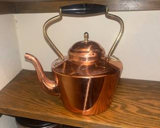 Copper tea kettle