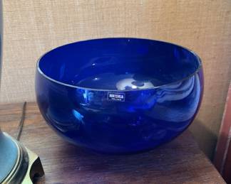 Hortensia Poland cobalt blue bowl