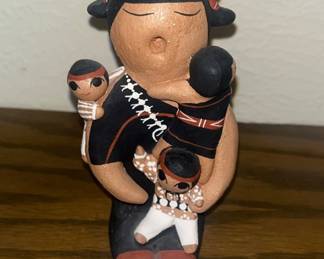 Taos Pueblo Clay Indian Storyteller