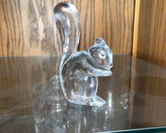 Baccarat Crystal squirrel 4 1/2”