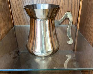 Brass pouring pitcher, nice solid piece&nbsp;