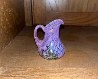 Kosta Boda Miniature Glass Vase Bertil Vallien Antikva Series, Purple Blue#88013