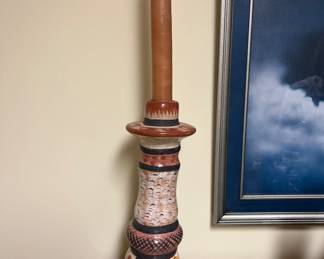 Mexican style candle holder