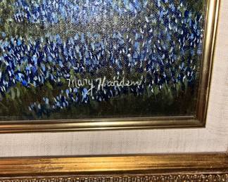 Bluebell oil painting by Mary Hcorden?