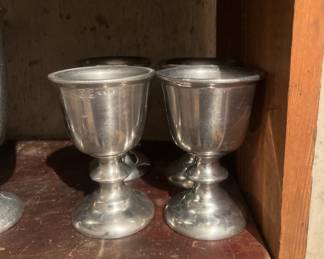 Wilton, Arma, Trail, pewter, goblets, plates available