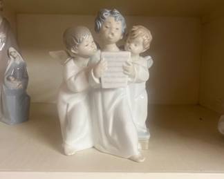 Lladro 1980s Vintage Retired Porcelain Figurine Angel