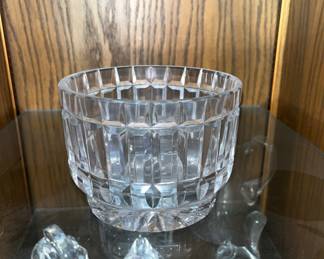 Dresden German deep hand, cut 24% lead crystal 8”