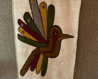 Vintage 1960s OLGA FISCH tapestry wall hanging