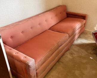 Custom upholstered vintage sofa