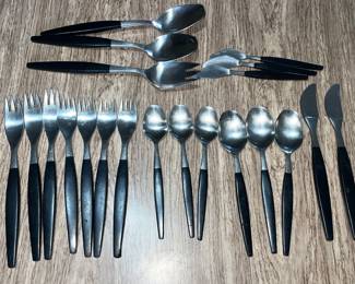 MCM Stainless Black flatware