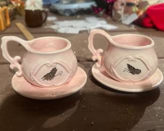Set of tea, cups, and saucers