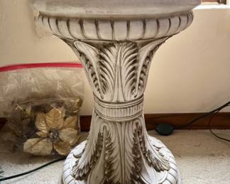 Heavy white pedestal