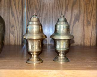 Copper salt and pepper shakers