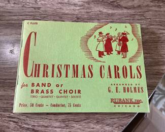 Set of Christmas Carol band music