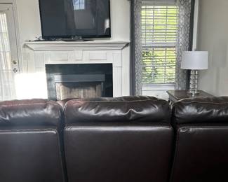 Rear view of reclining sofa