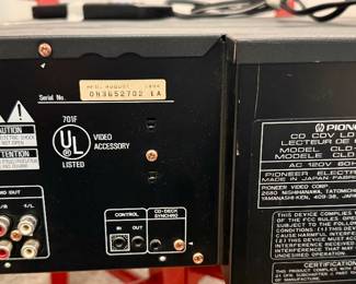 Pioneer Video Disc Player